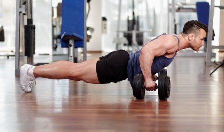 Close Grip Dumbbell Push-Ups