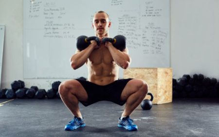 Kettlebell Squat form - Two Kettlebells workout