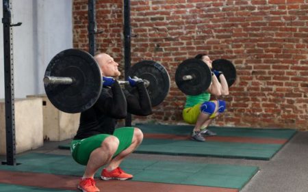 crossfit workout for beginners - barbell squat