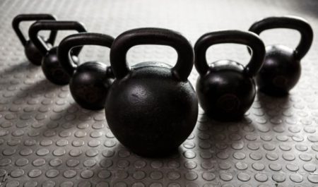 Rogue Fitness Kettlebells - Several sizes of kettlebells