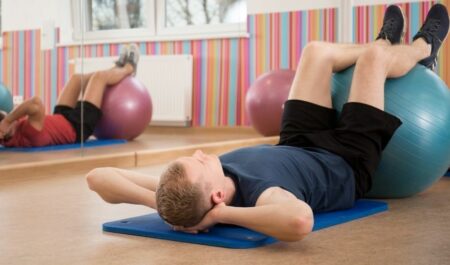 Eccentric Hamstring Exercises - Swiss Ball workout