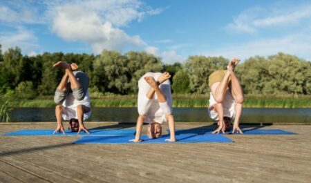 3 Person Yoga Poses - Yoga poses with three person