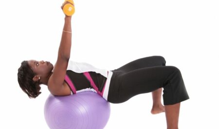 Lower Chest Workout At Home - Stability Ball Workouts