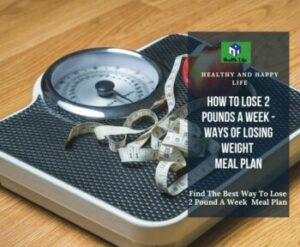 How to Lose 2 Pounds a Week