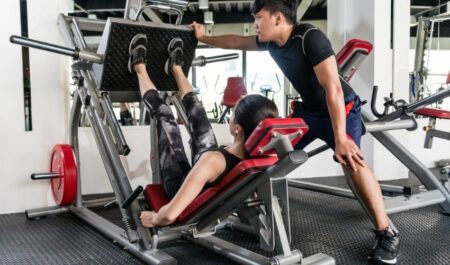 Leg Press Position - physical therapist