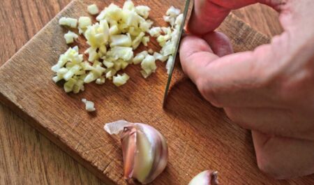 Nutritional Benefits Of Garlic - chopped garlic