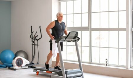 Health Benefits Of Aerobic Exercise - running on treadmill