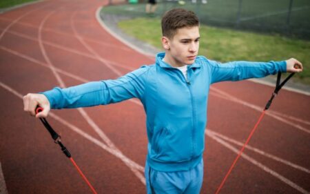 Resistance Band Exercises For Shoulders - Lateral raise