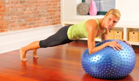 Exercises For Balance And Stability - plank on a ball