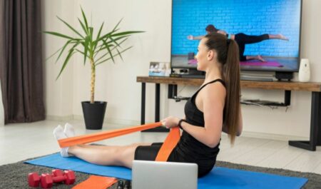 Resistance Bands Workout For Abs - Roll up