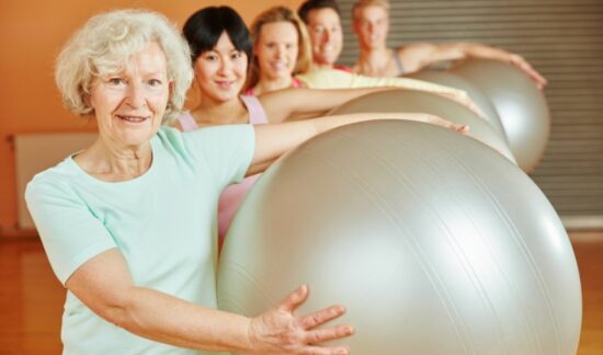 Stability ball for seniors